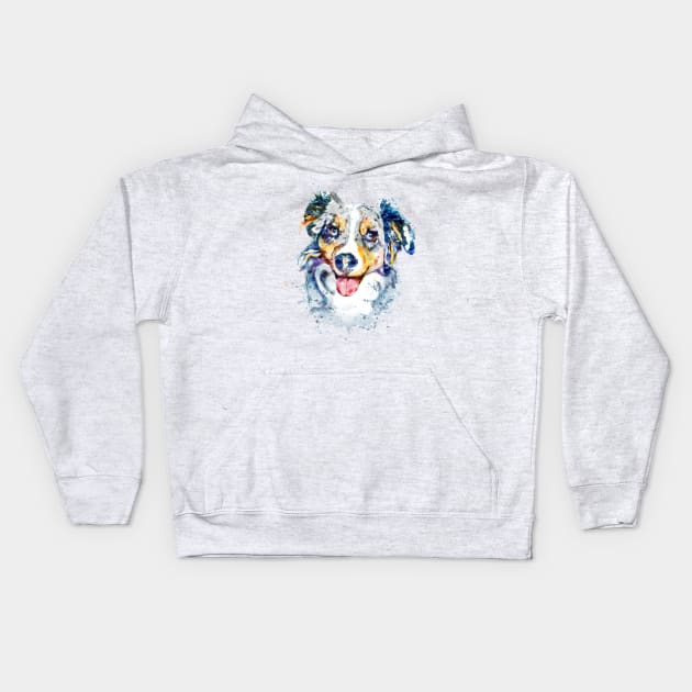 Border Collie Kids Hoodie by Marian Voicu